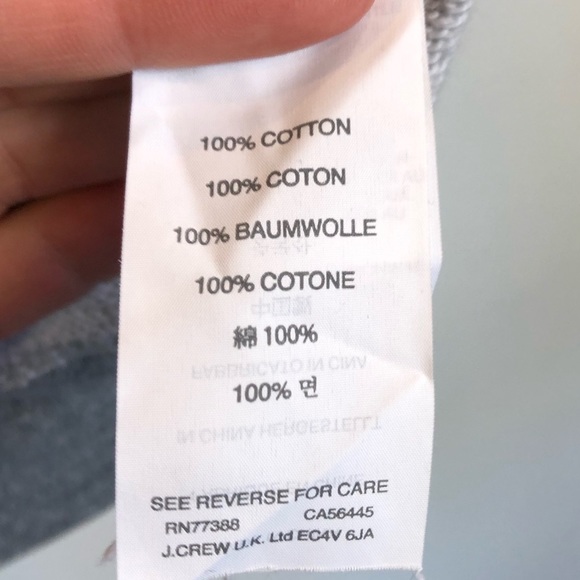 J Crew Vintage Fleece Gray Pullover Hoodie M - Picture 7 of 7